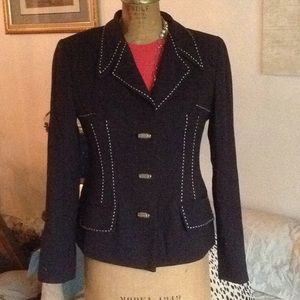 Dark brown designer jacket